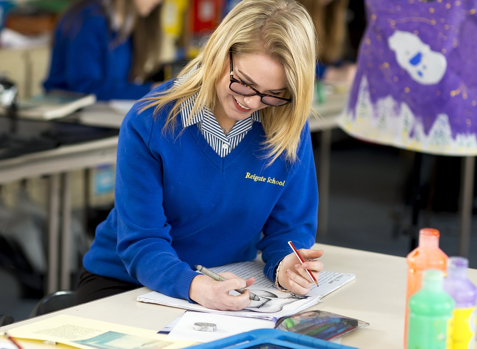 Reigate school website image